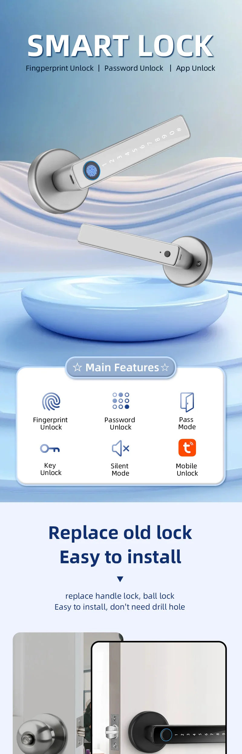 Tuya Smart Fingerprint Lock