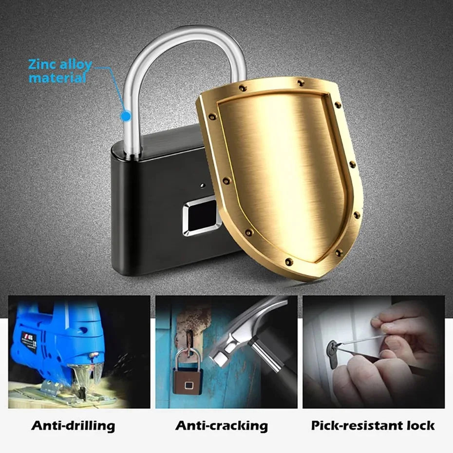 HEE RAK Keyless Smart Fingerprint Lock - USB, Waterproof, Anti-Theft