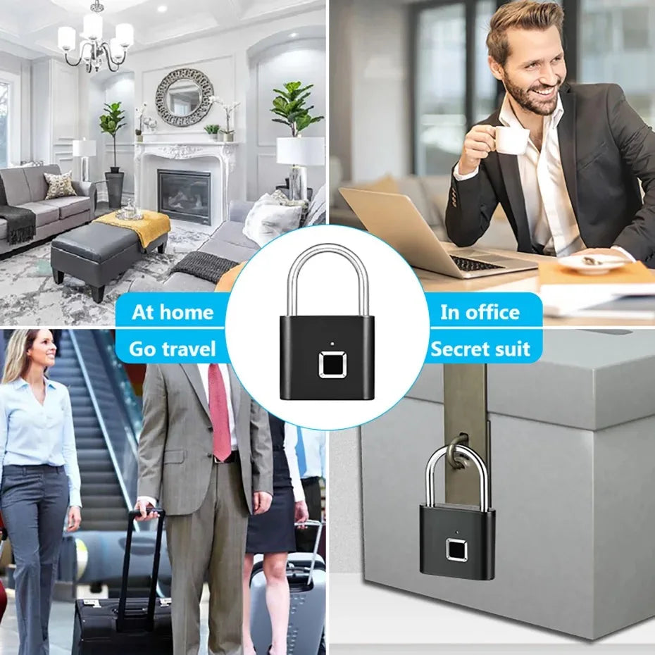 HEE RAK Keyless Smart Fingerprint Lock - USB, Waterproof, Anti-Theft