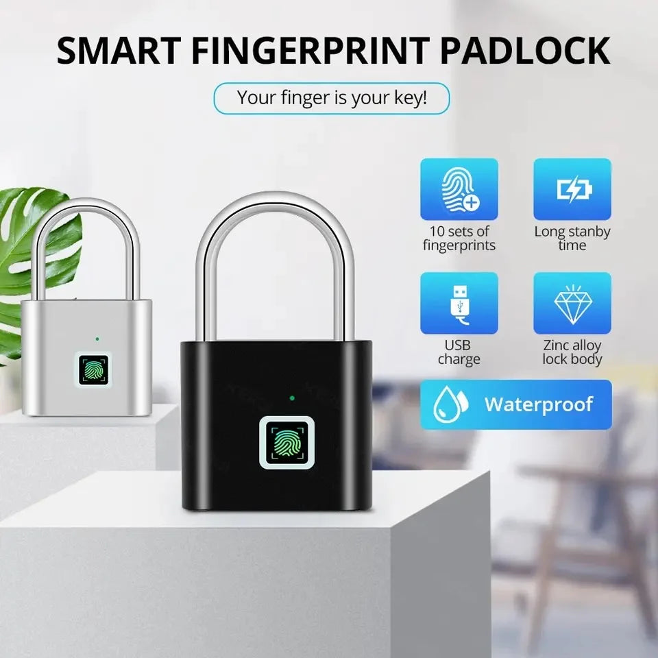 HEE RAK Keyless Smart Fingerprint Lock - USB, Waterproof, Anti-Theft