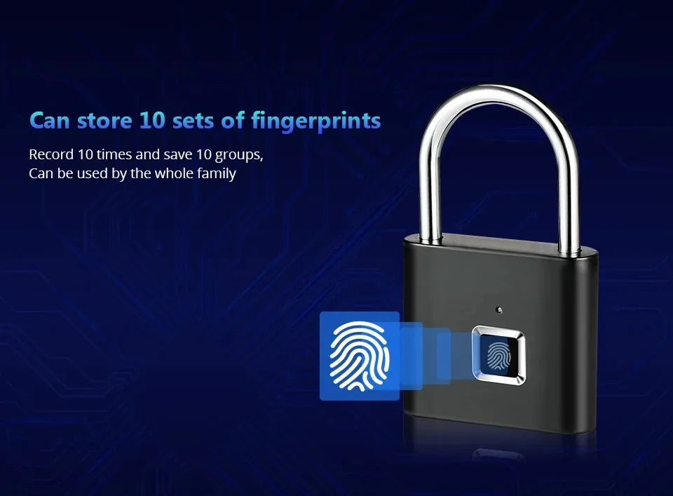 HEE RAK Keyless Smart Fingerprint Lock - USB, Waterproof, Anti-Theft